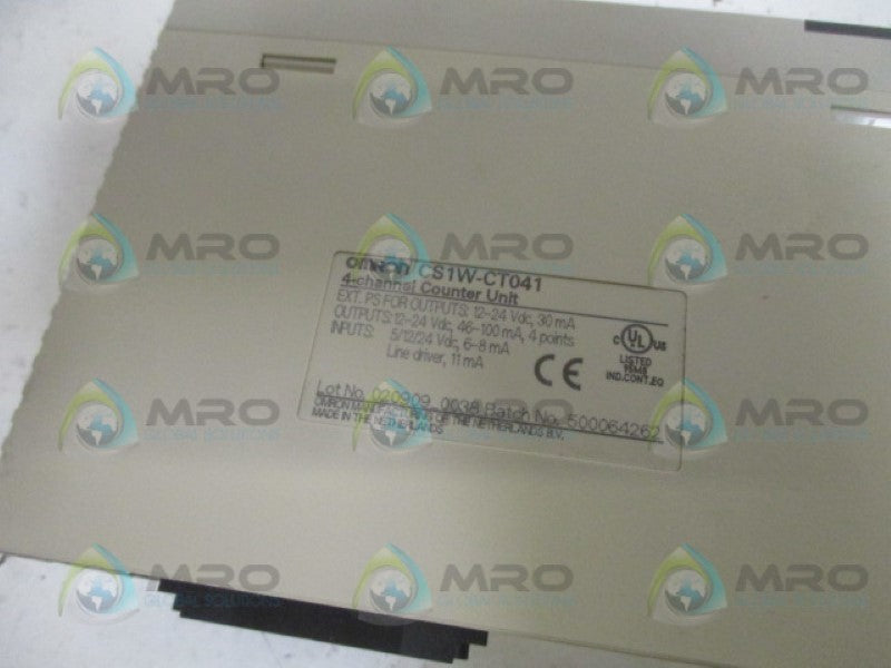 OMRON CS1W-CT041 COUNTER UNIT 4-CHANNEL UNMP