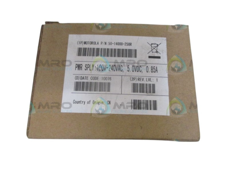 MOTOROLA 50-14000-258R POWER SUPPLY 100-240VAC NSMP