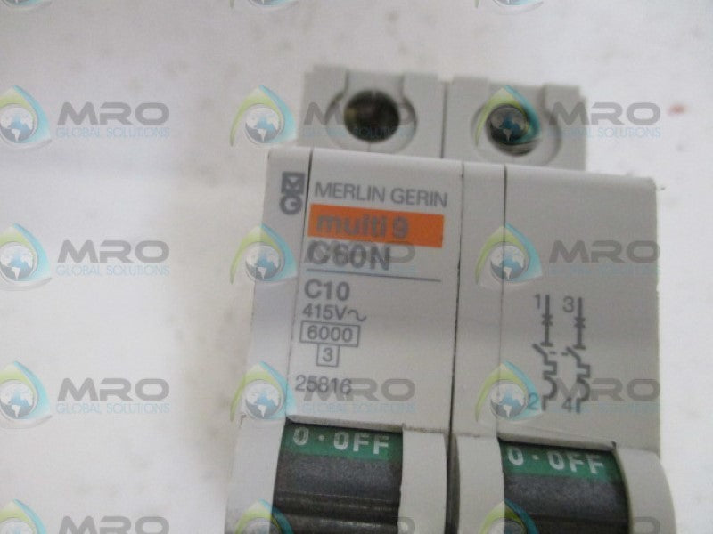 MERLIN GERIN 25816 CIRCUIT BREAKER 10A UNMP