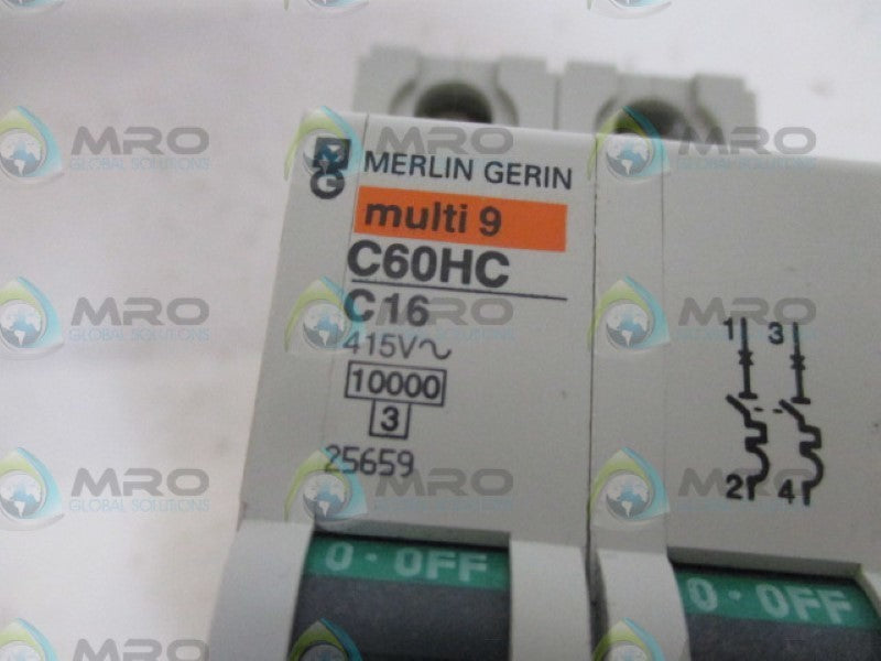 MERLIN GERLIN 25659 CIRCUIT BREAKER 16A UNMP