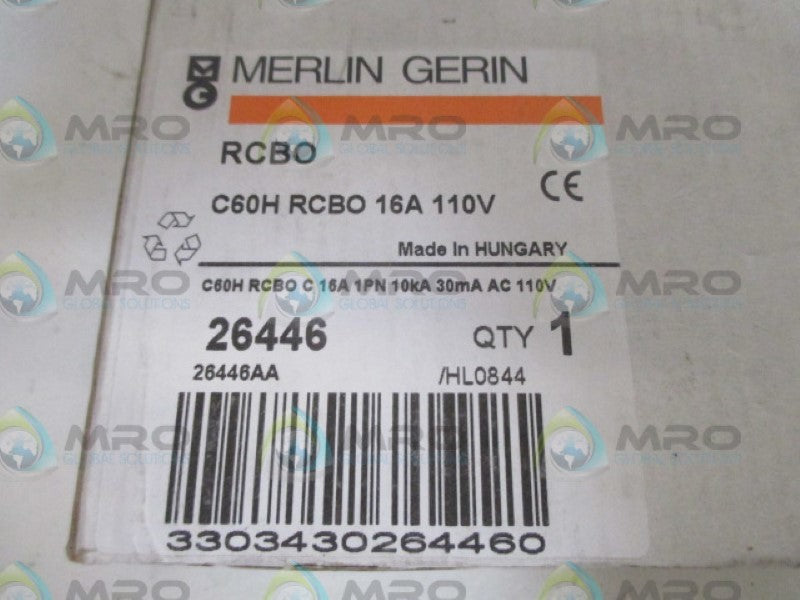 MERLIN GERLIN 26446 CIRCUIT BREAKER 16A NSMP
