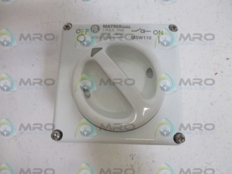 MATRIX MS110WH 10A 250V NSMP