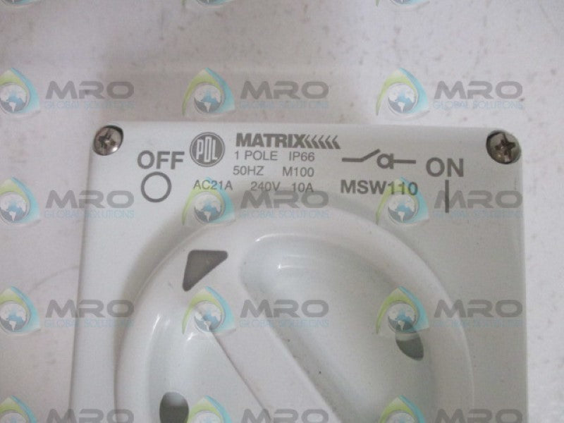 MATRIX MS110WH 10A 250V NSMP
