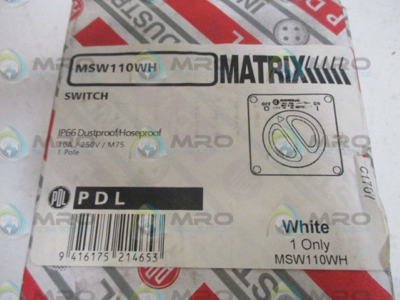 MATRIX MS110WH 10A 250V NSMP