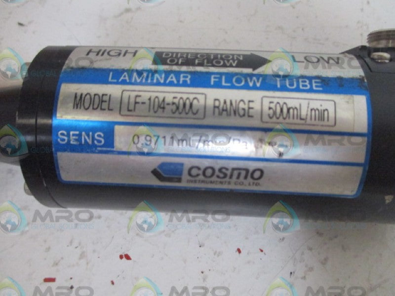 COSMO LF-104-500C LAMINAR FLOW TUBE  NSNP