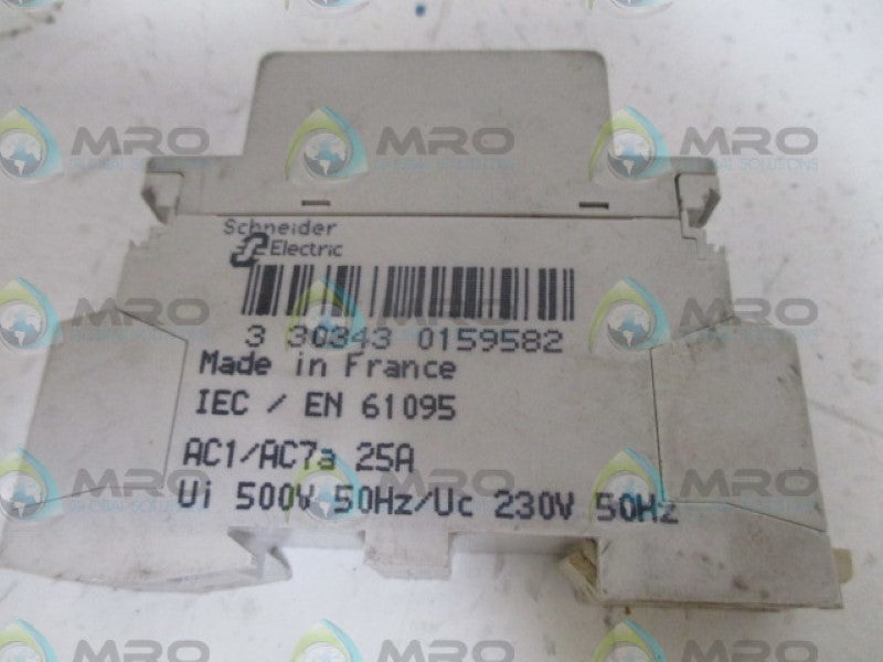 MERLIN GERIN 15958 CONTACTOR 25A 250V UNMP
