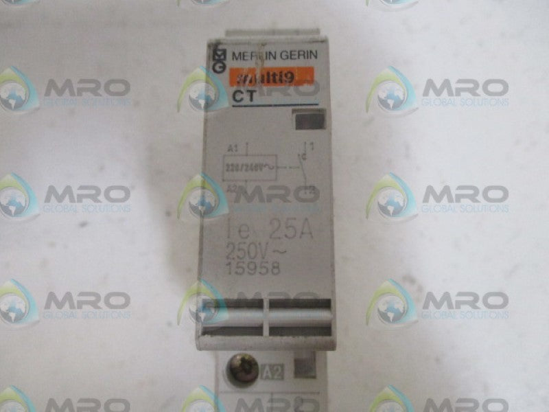 MERLIN GERIN 15958 CONTACTOR 25A 250V UNMP