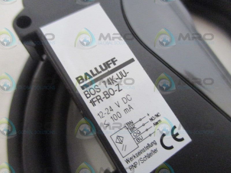 BALLUFF BOS-74K-UU-1FR-BO-Z PHOTOELECTRIC SENSOR 12-24VDC NSNP