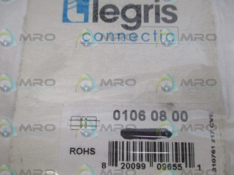 LEGRIS CONNECTIC 01060800 EQUAL STRAIGHT UNION NSNP