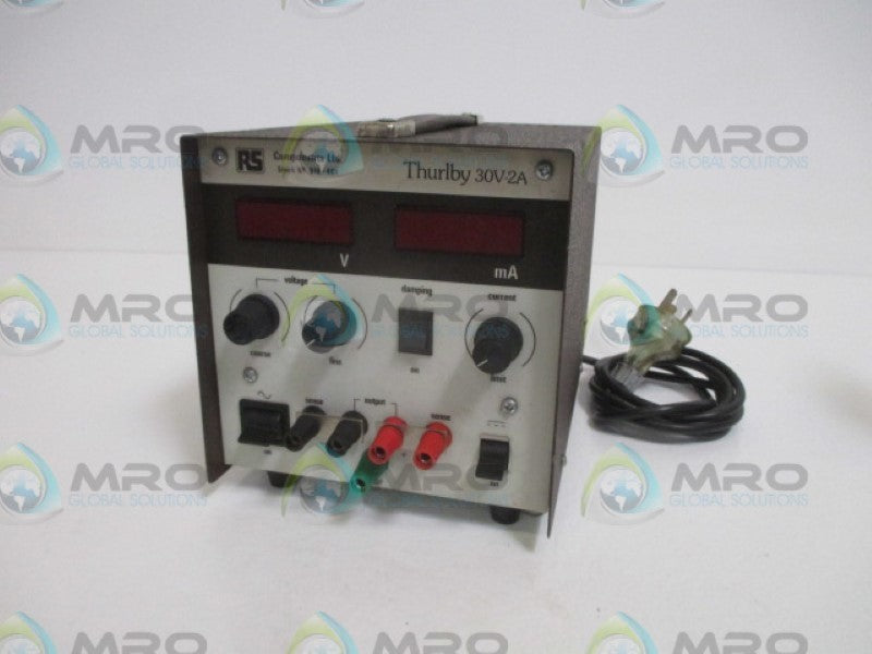 RS COMPONENTS LTD 610-461 POWER SUPPLY THURLBY 30V-2A UNMP