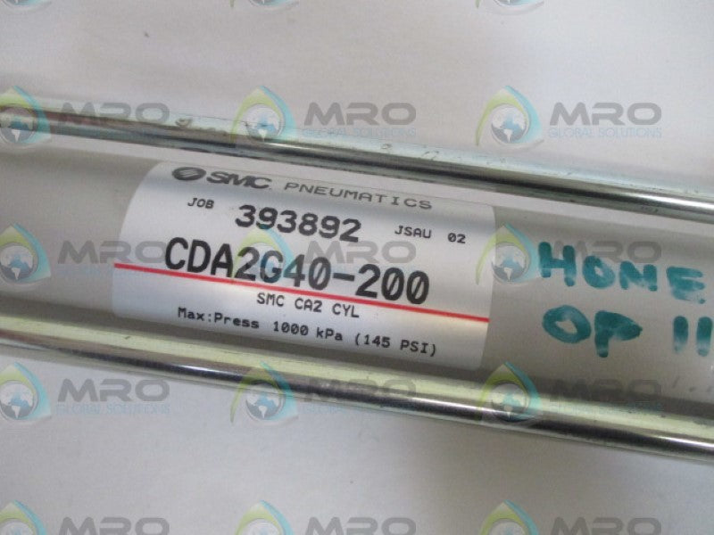 SMC CDA2G40-200 PNEUMATIC CYLINDER NSNP