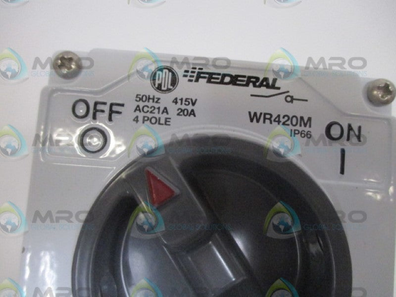 RAWCO FEDERAL WR420M SWITCH METAL LIGHT GREY NSMP