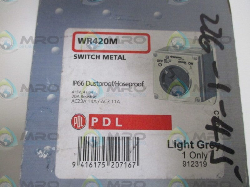 RAWCO FEDERAL WR420M SWITCH METAL LIGHT GREY NSMP