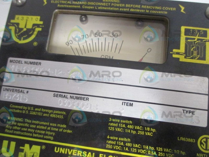 UNIVERSAL FLOW MONITORS MN-BSB90GM-12-32V1.0-A1NR  NSNP