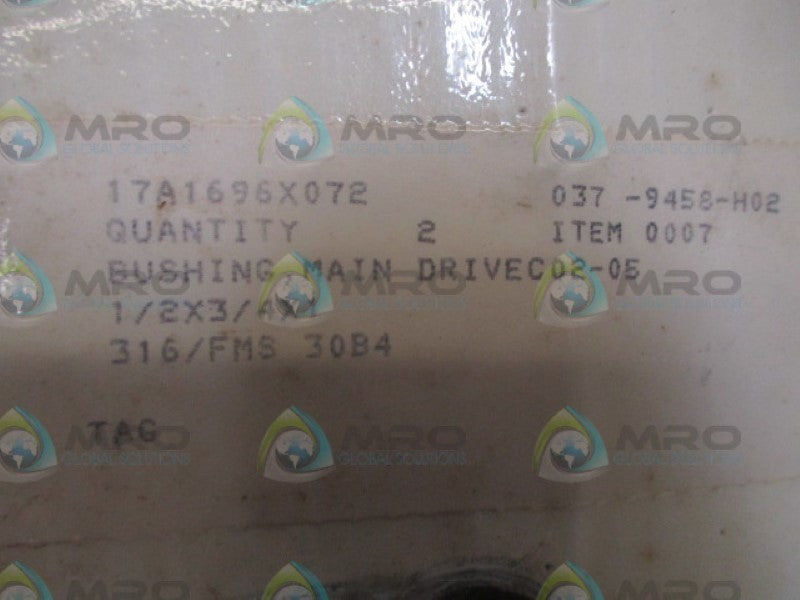 FISHER 17A1696X072 MAIN BUSHING (PKG OF 2) NSMP
