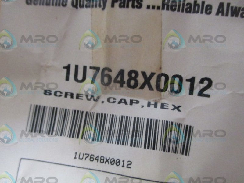 FISHER 1U7648X0012 HEX CAP SCREW NSMP