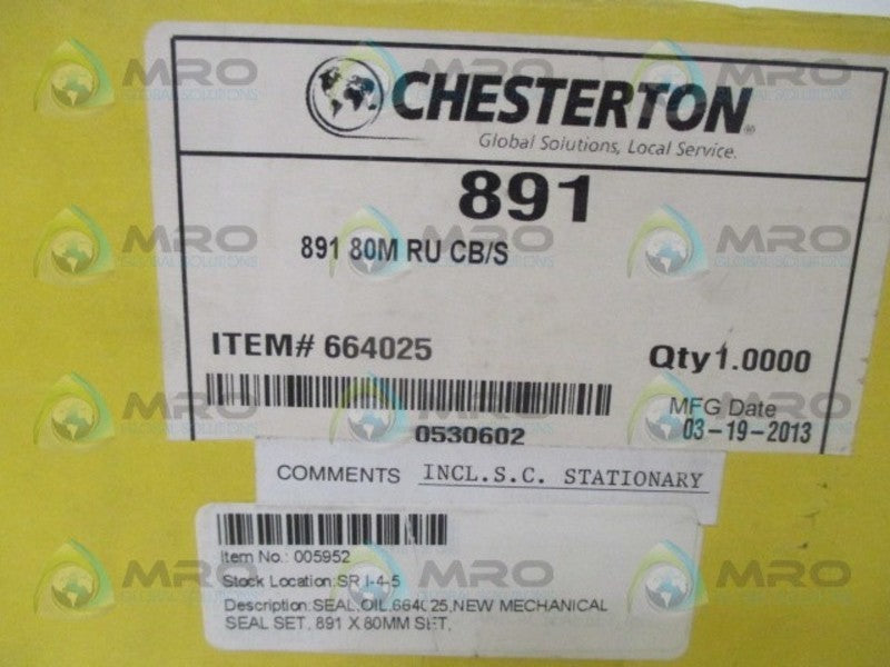 CHESTERTON 664025 SPARE PART KIT *NEW IN BOX*