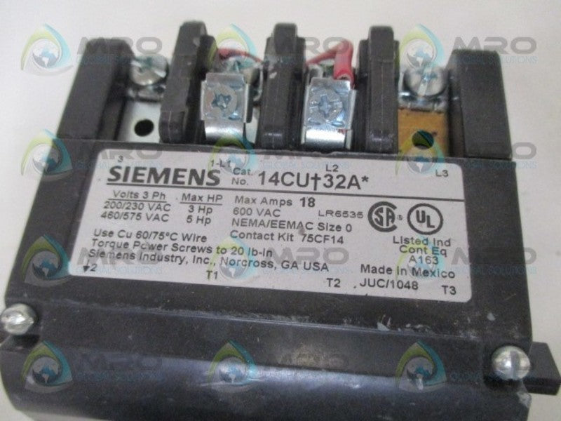 SIEMENS 14CUA32AA (AS PICTURED) NSNP