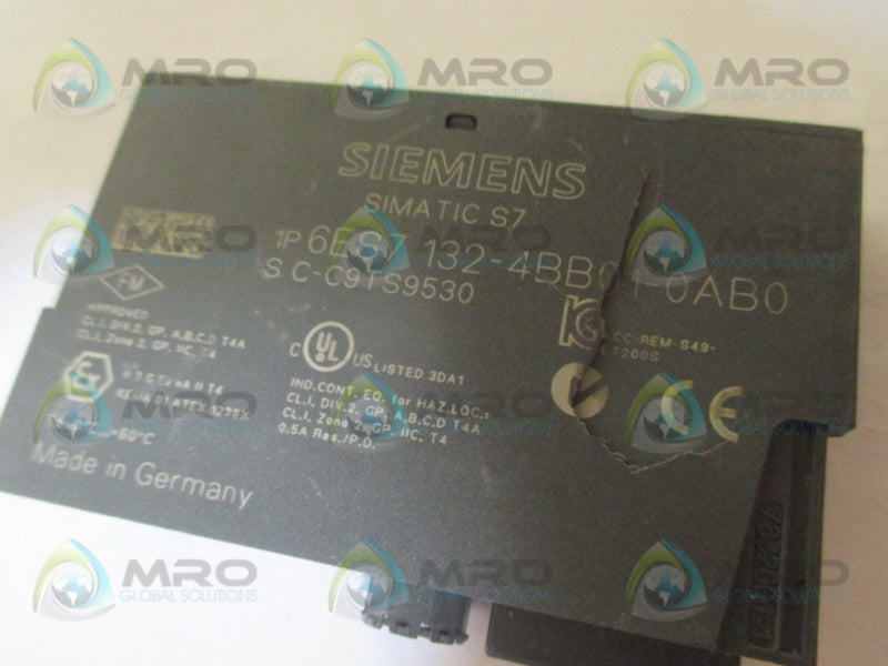 SIEMENS 63ES7132-4BB01-0AB0 MODULE (AS PICTURED) UNMP