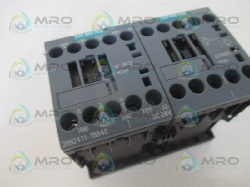 SIEMENS 3RH2431-1BB40  CONTACTOR (AS PICTURED) NSNP