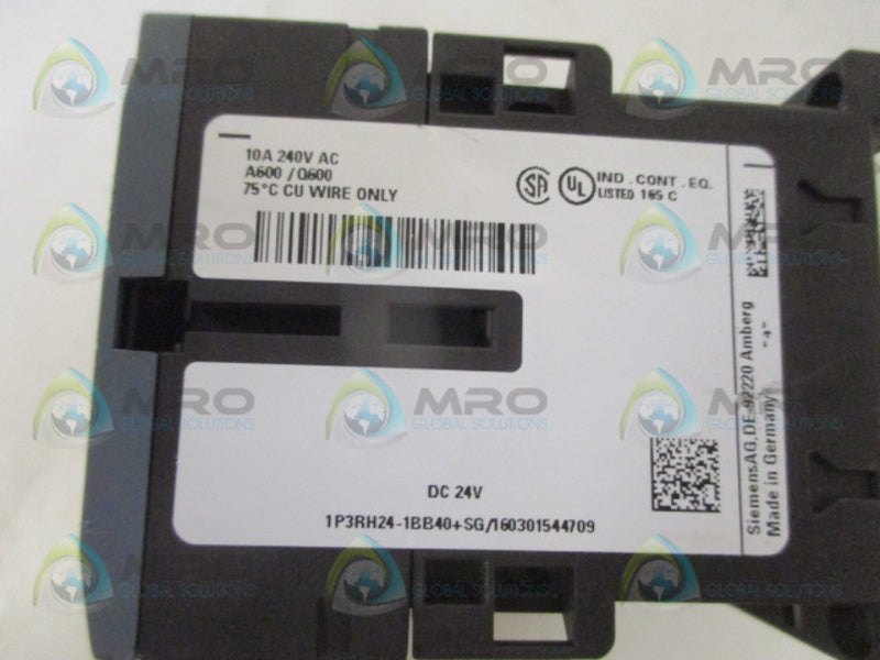 SIEMENS 3RH2431-1BB40  CONTACTOR (AS PICTURED) NSNP