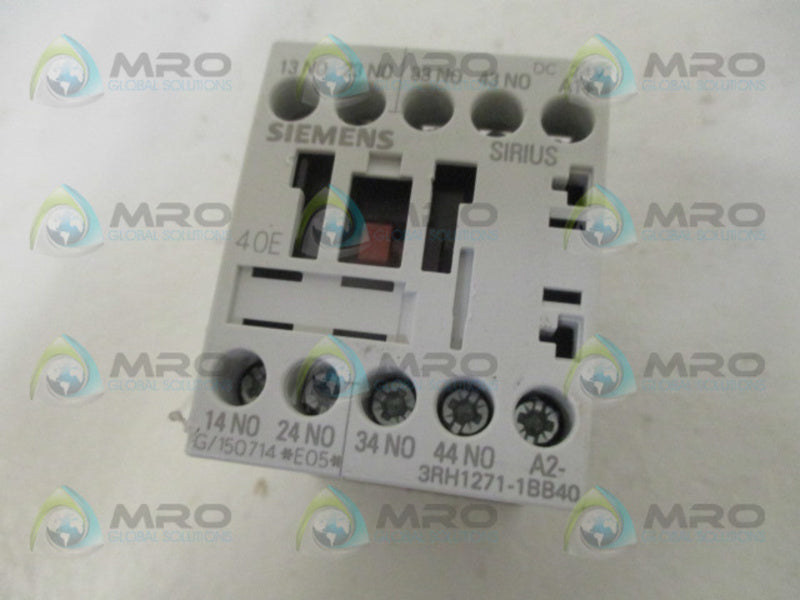 SIEMENS 3RH1271-1BB40 CONTACTOR NSNP