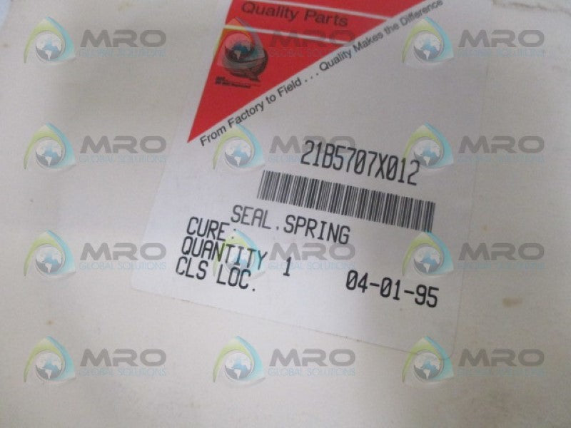 FISHER 21B707X012 SPIRAL SEAL NSMP