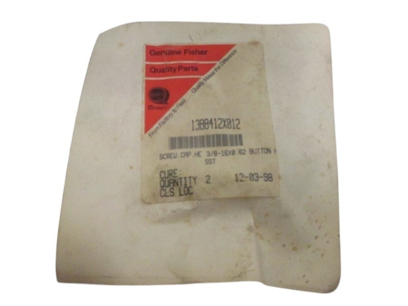 FISHER 13B8412X012  SCREW CAP (PKG OF 2) NSMP