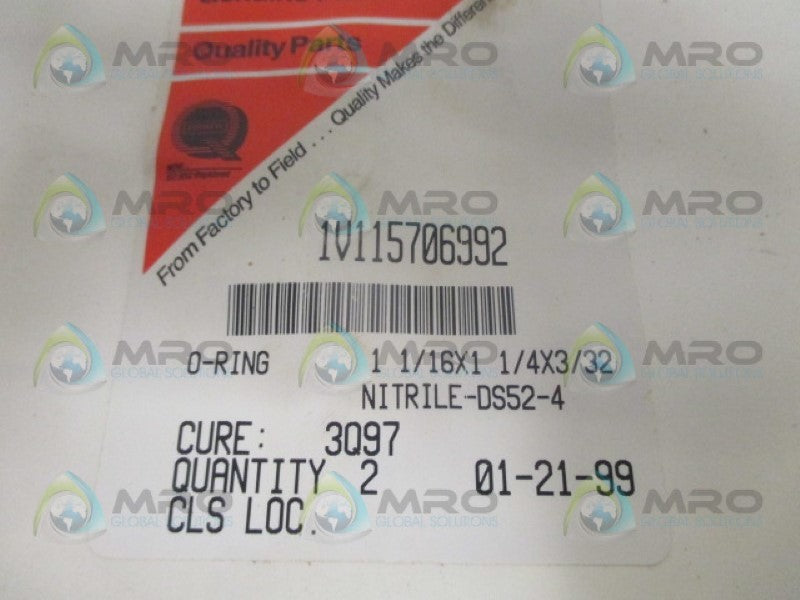 FISHER 1V115706992  O-RING (PKG OF 2) NSMP