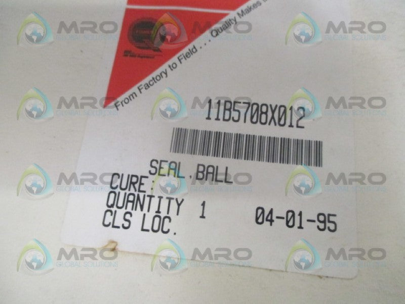 FISHER 11B5708X012 BALL SEAL NSMP