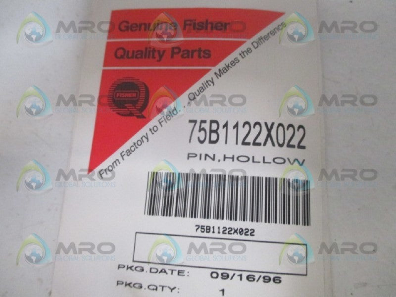 FISHER 75B1122X022 HOLLOW PIN NSMP