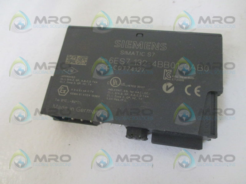 SIEMENS 6ES7132-4BB01-0AB0 MODULE (AS PICTURED)UNMP