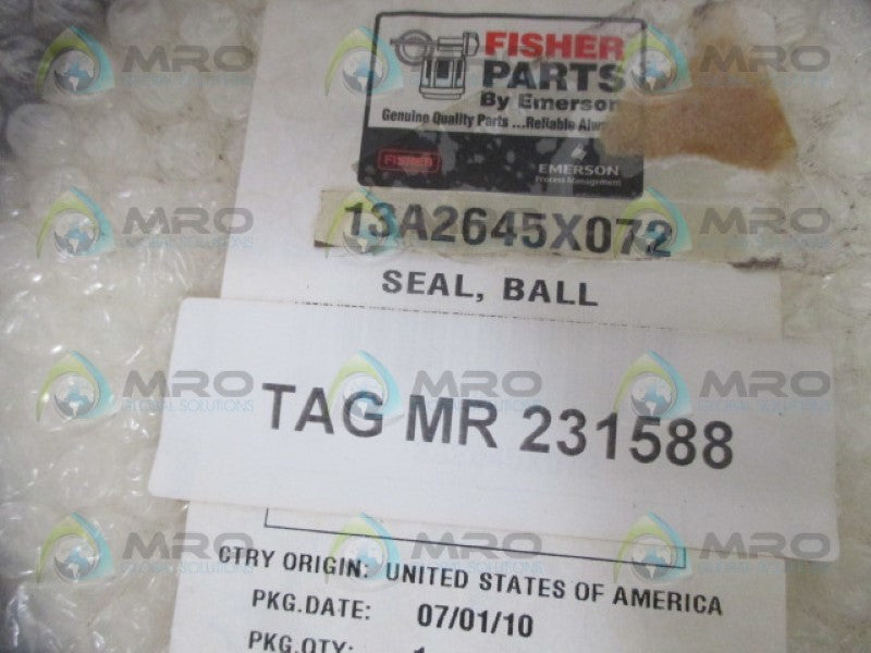 FISHER 13A2645X072 BALL SEAL NSNP