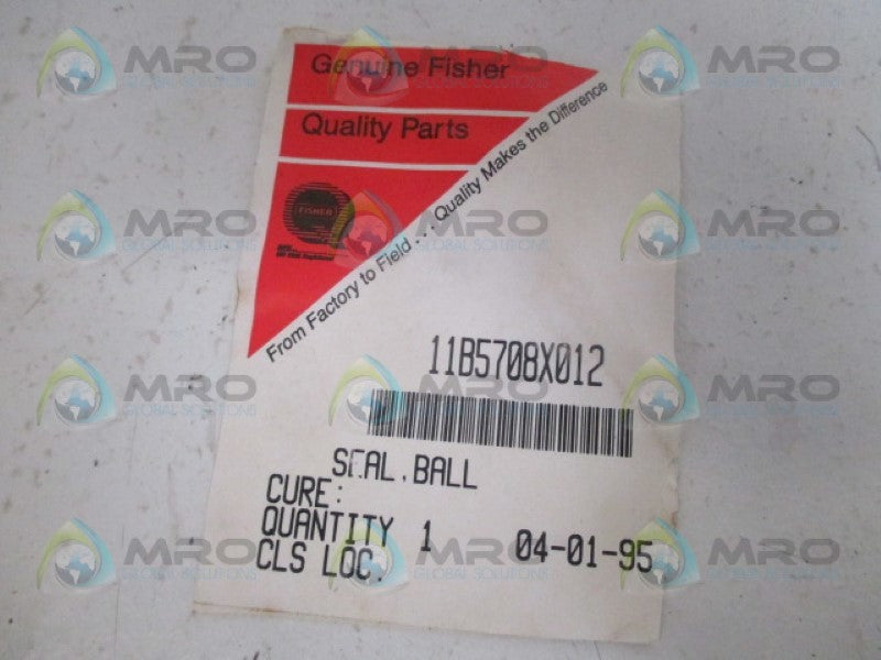 FISHER 11B5708X012 BALL SEAL NSNP