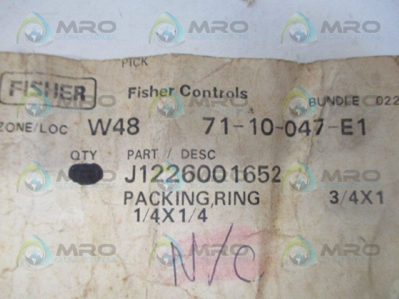 FISHER J1226001652 PACKING RING NSNP