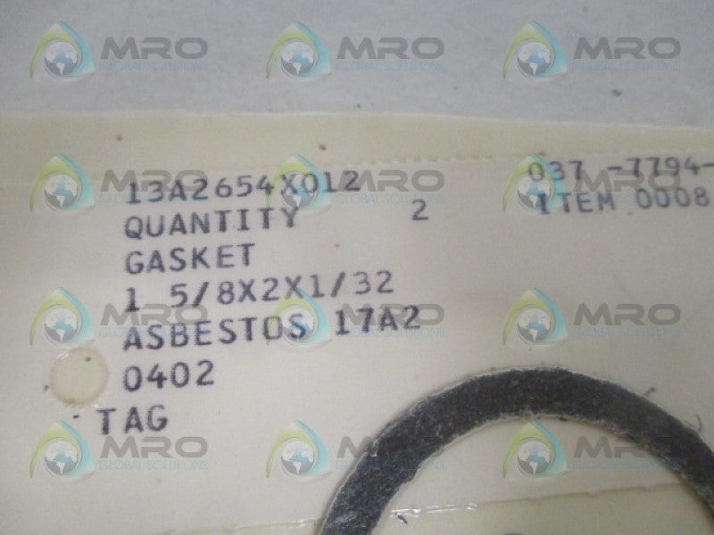 FISHER 13A2654X012 GASKET (PKG OF 2) NSMP
