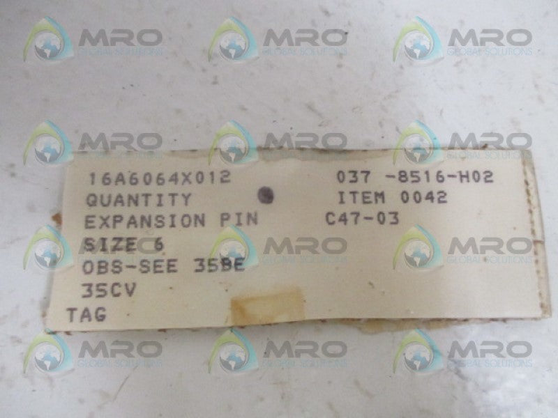 FISHER 16A6064X012 EXPANSION PIN NSNP