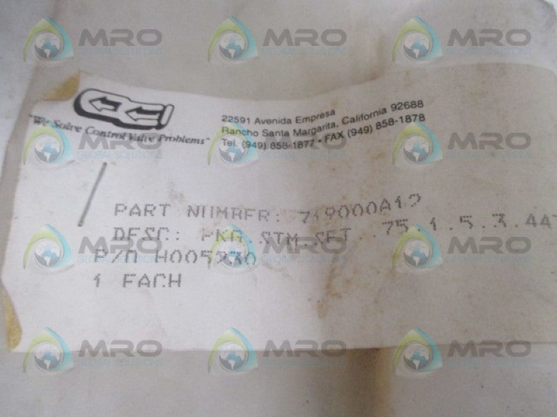 CONTROL COMPONENTS 719000A12 PACKING SET  NSNP