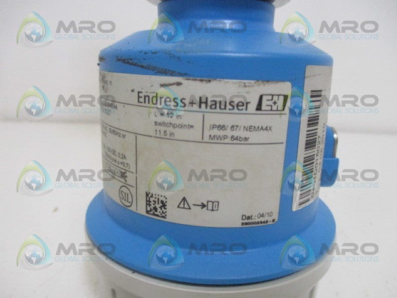 ENDRESS+HAUSER FTL51-AGN5CE4E4A LEVEL SWITCH NSNP