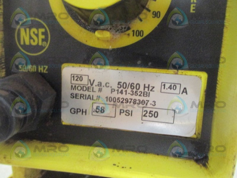LMI MILTON ROY P141-352BI PUMP 120VAC  UNMP