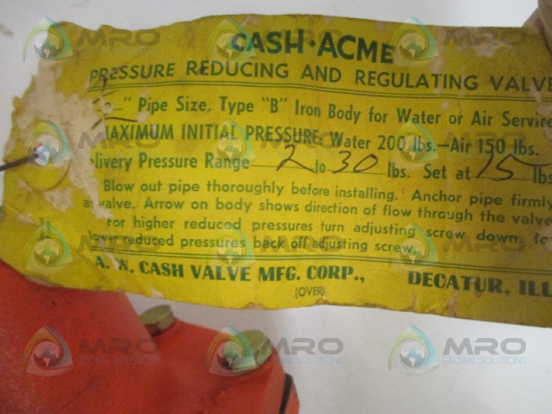 CASH ACME 6301 REGULATOR UNMP