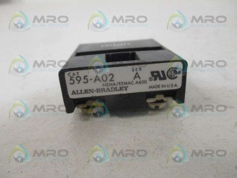 INDUSTRIAL SPARE PART 595-A02 SER. A AUXILIARY CONTACT (MISSING ACCESSORIES)NSNP