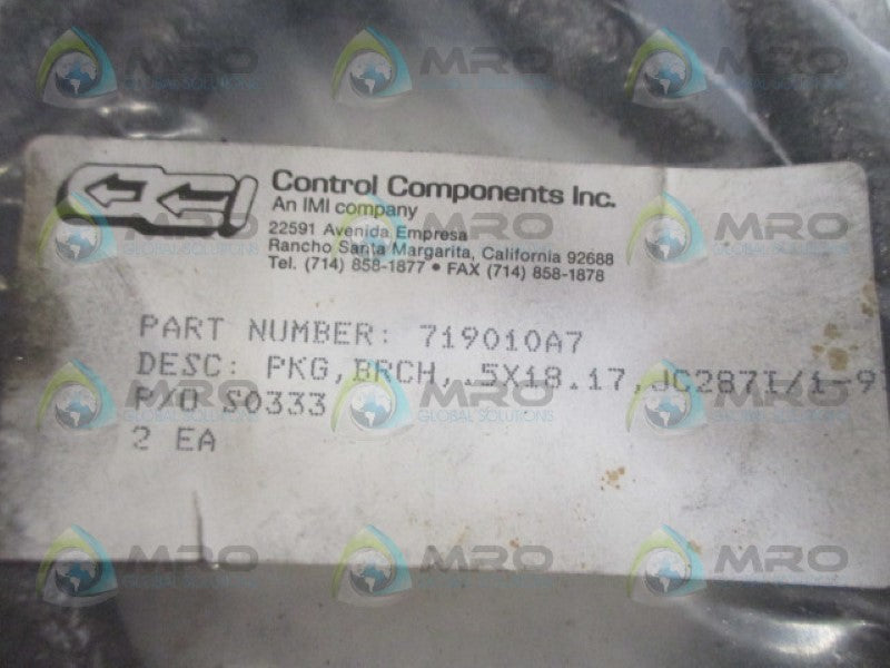 CONTROL COMPONENETS 719010A7 PACKING  (PKG OF 2) NSMP