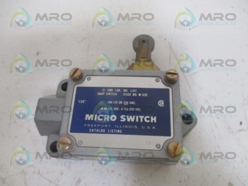 MICRO SWITCH DTF2-2R09-RH ENCLOSED SWITCH NSMP