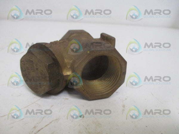 ASCO V0124 CHECK VALVE 3/4" UNMP