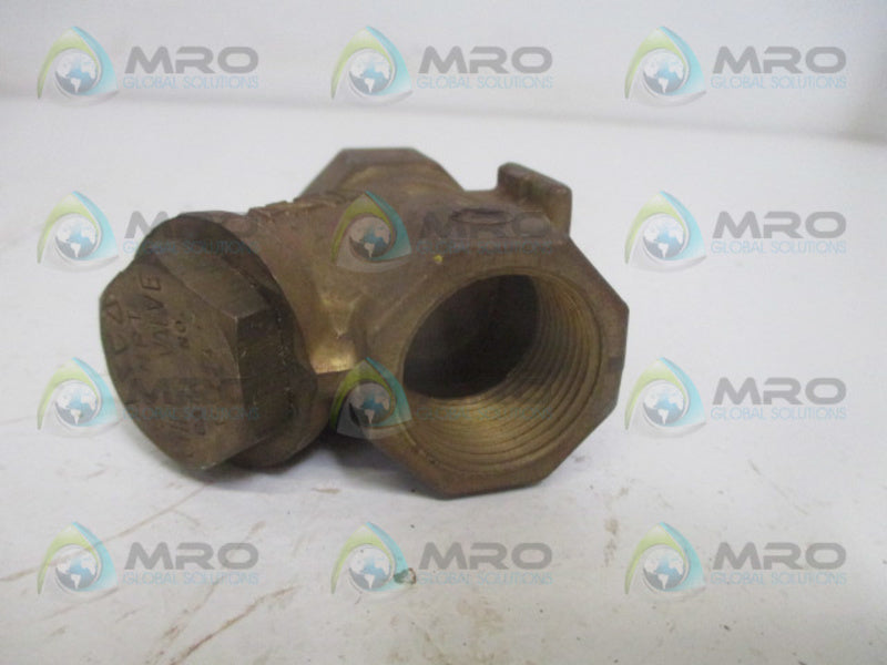 ASCO V0124 CHECK VALVE 3/4" UNMP