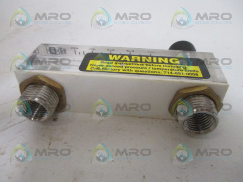 KING INSTRUMENT 75303322C00 AIR FLOW METER GAUGE 125PSI NSNP