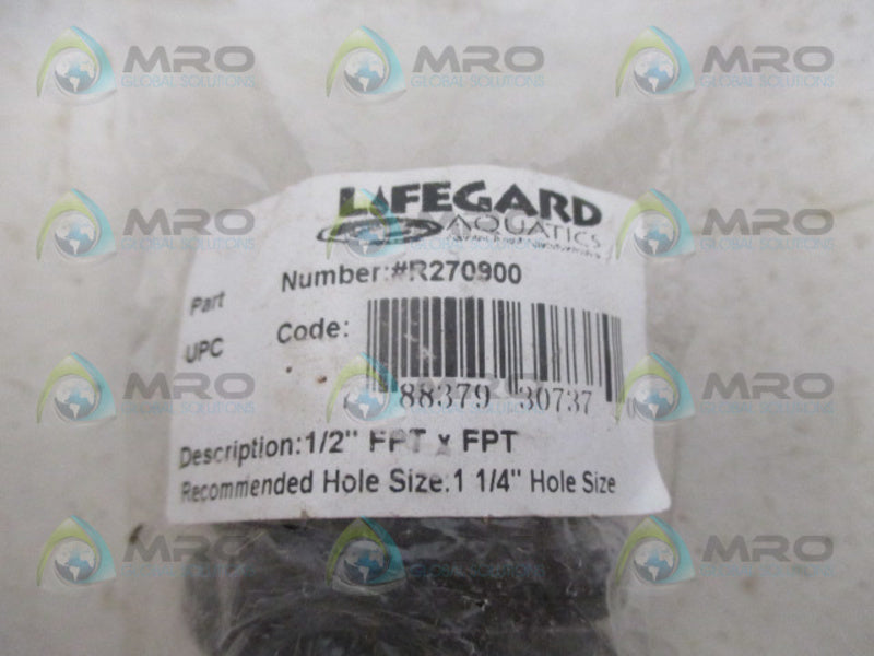 LIFEGUARD R270900 DOUBLE THREADED BULKHEAD 1/2" NSMP