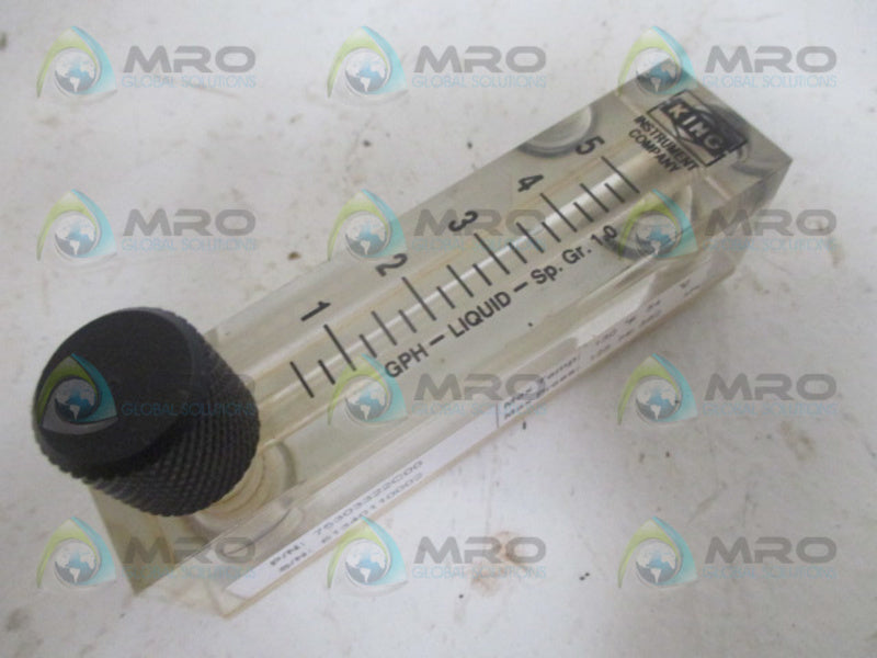 KING INSTRUMENTS 75303322C00 AIR FLOW METER 125PSI UNMP