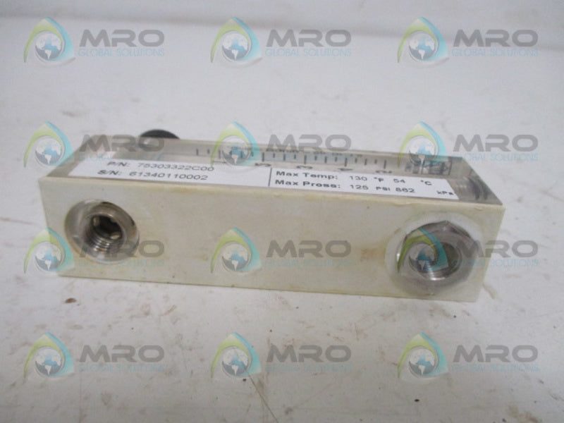 KING INSTRUMENTS 75303322C00 AIR FLOW METER 125PSI UNMP